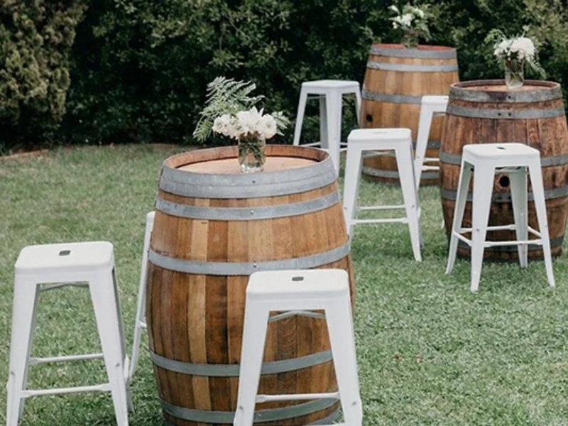 1. Wine Barrel Bar Package