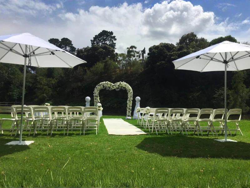 7. White Wedding Ceremony Package